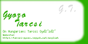 gyozo tarcsi business card